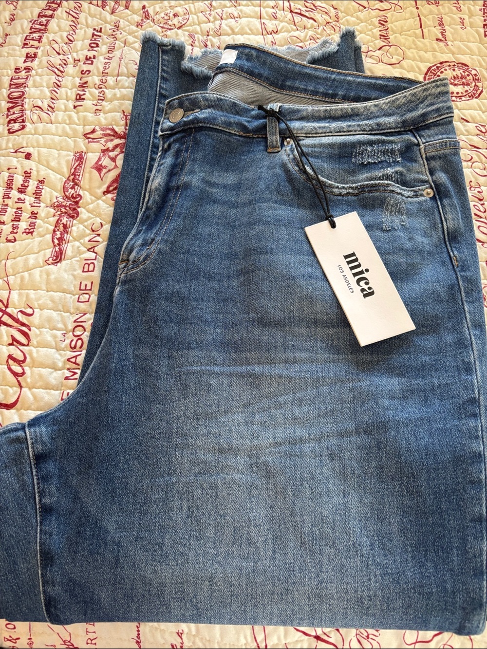 NWT MICA LOS ANGELES Denim Straight Leg Jeans - High rise SZ 20W